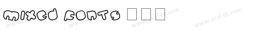 mixed fonts字体转换